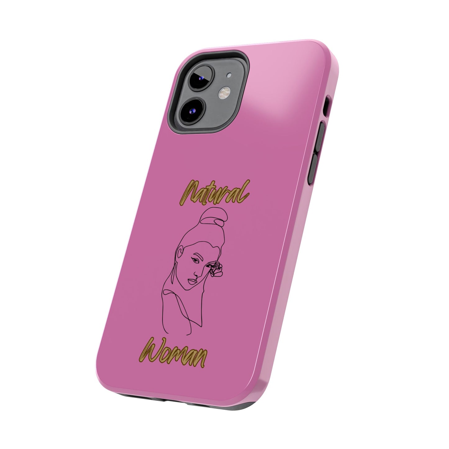 Natural Woman Sassy Bun (BL) Tough Phone Cases LIGHT PINK