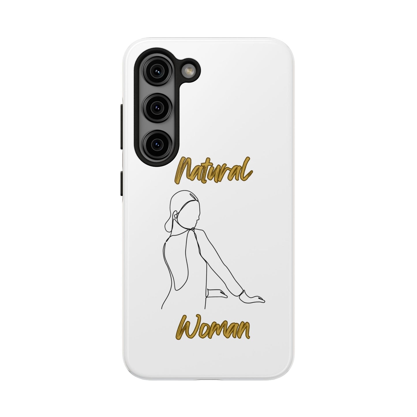 Natural Woman Hands Free (BL)Tough Phone Cases WHITE