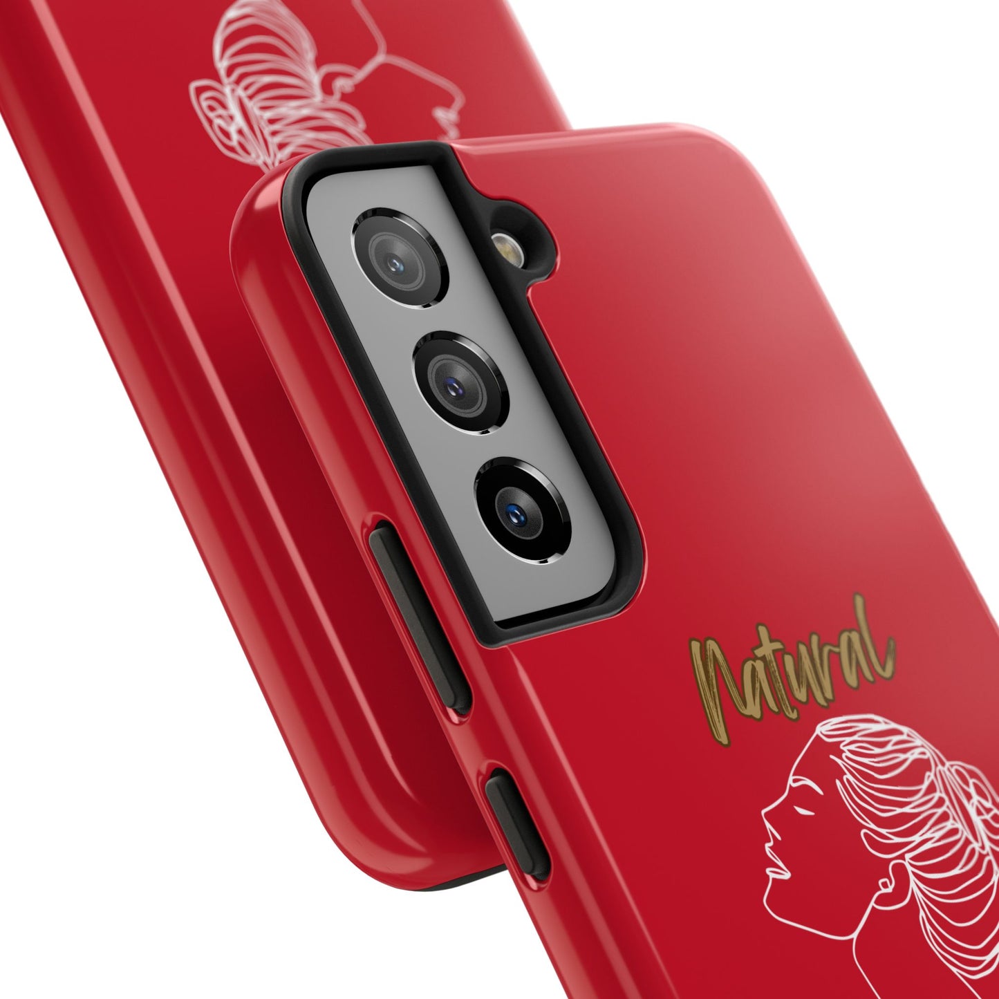 Natural Woman Wet Bun (WL) Tough Phone Cases DARK RED