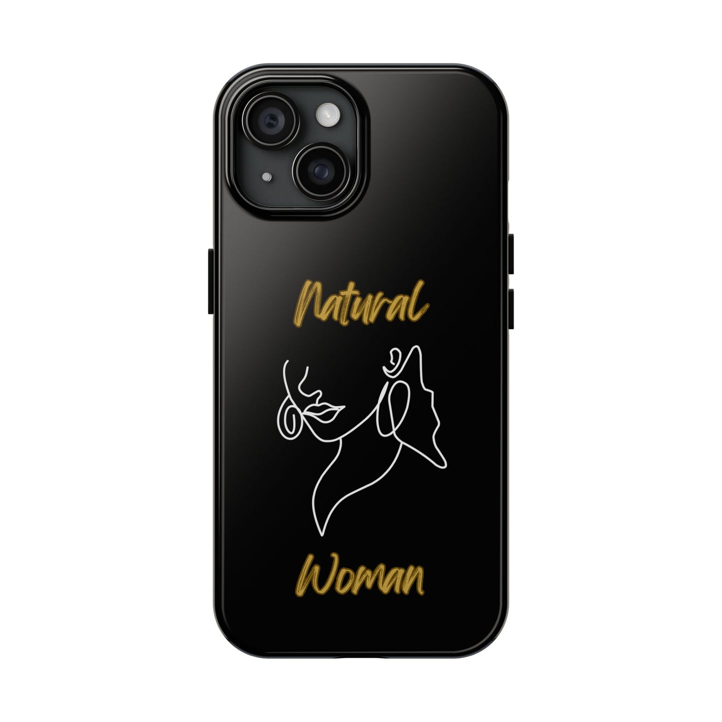 Natural Woman Lips (WL)Tough Phone Cases BLACK