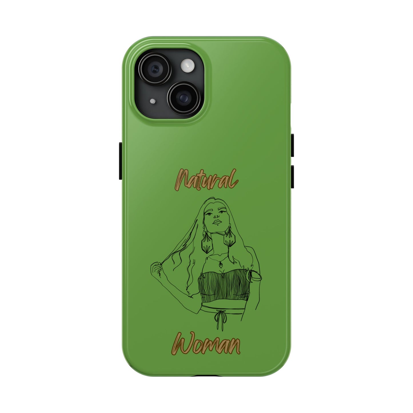 Natural Woman Thinking (BL)Tough Phone Cases GREEN