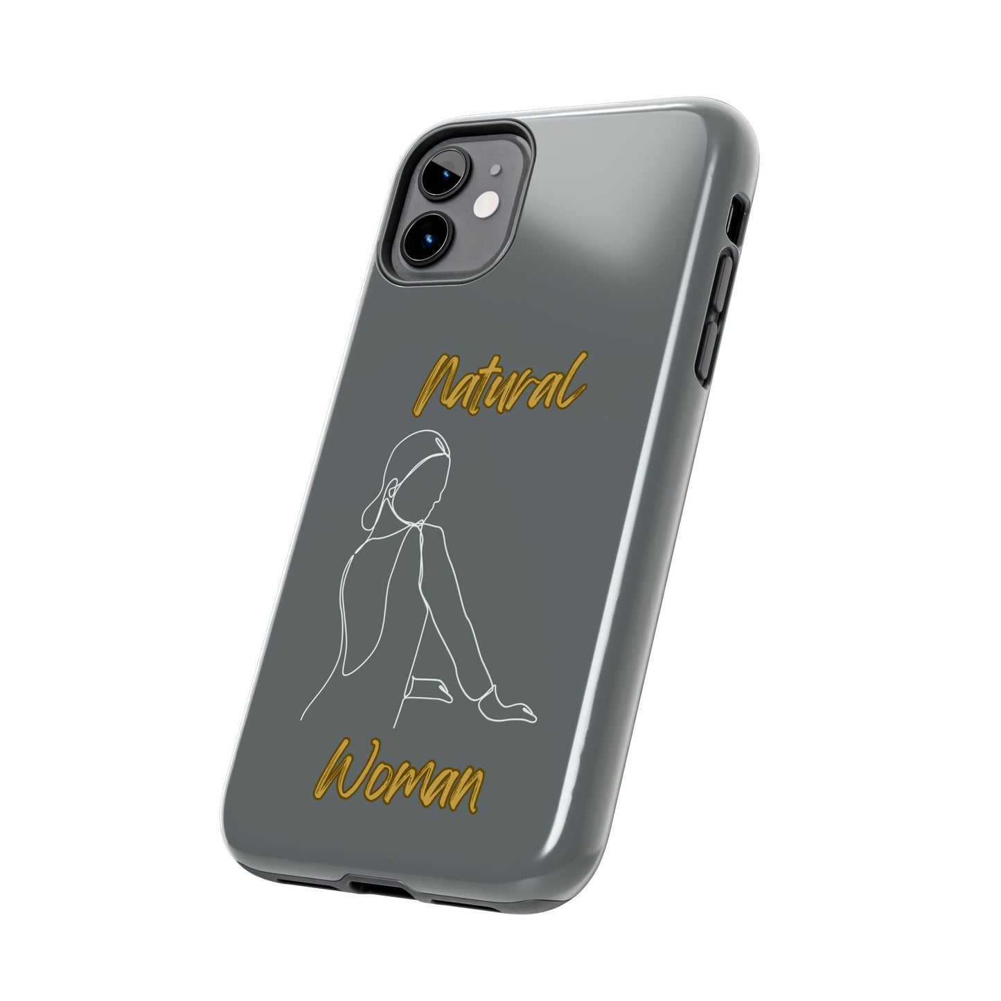 Natural Woman Hands Free (WL)Tough Phone Cases DARK GREY