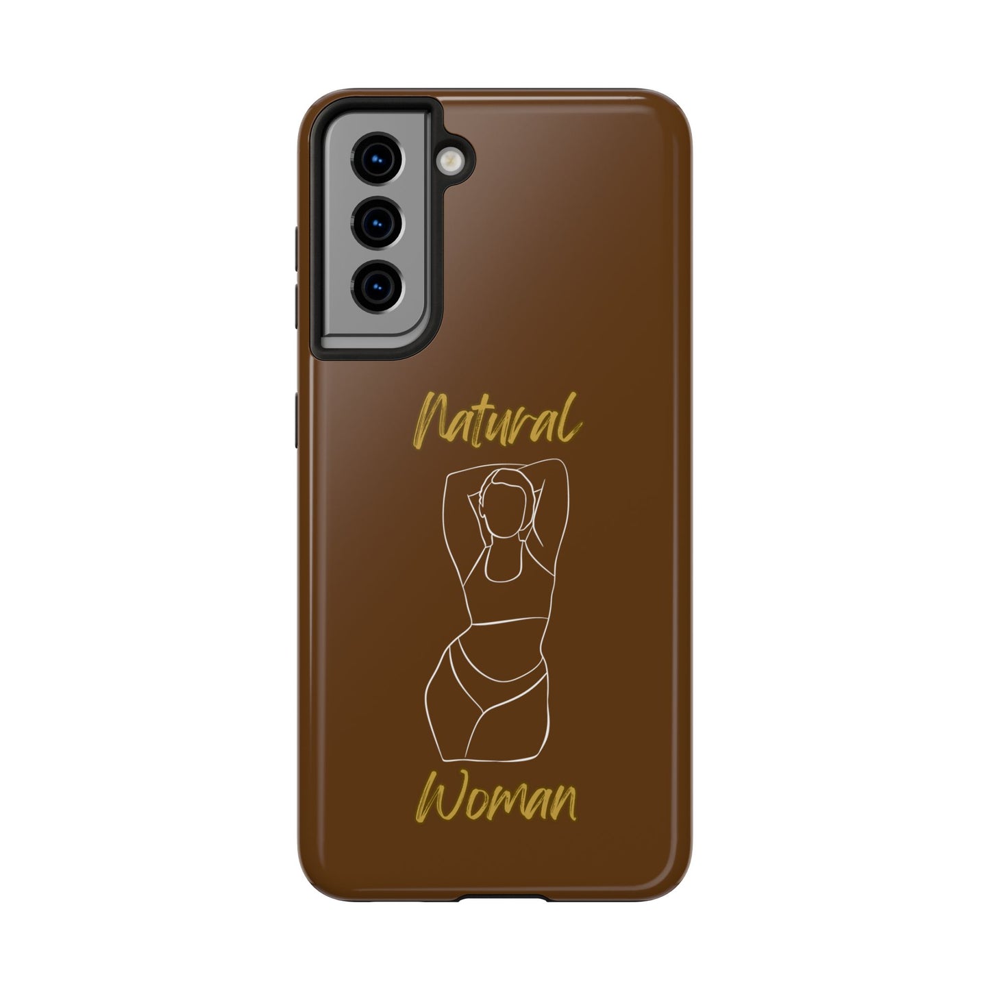 Natural Woman I Love Me (WL)Tough Phone Cases BROWN
