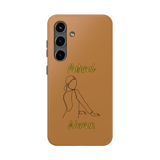 Natural Woman Hands Free (BL)Tough Phone Cases LIGHT BROWN