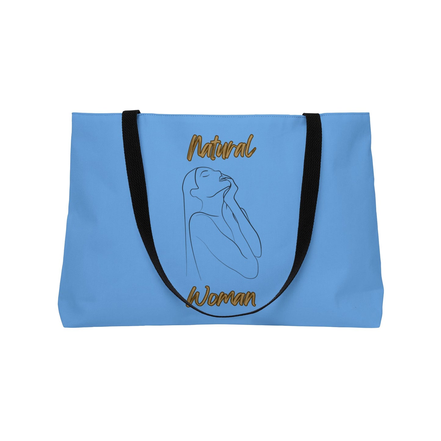 Natural Woman Thank You (BL) Weekender Tote Bag LIGHT BLUE