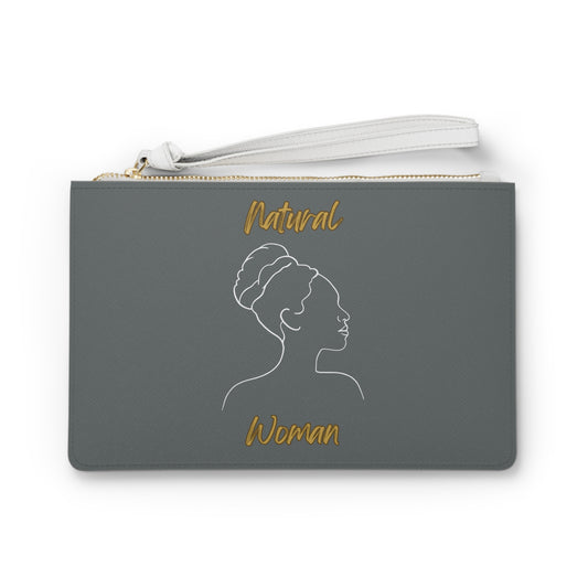 Natural Woman Mixed (WL) Clutch Bag DARK GREY