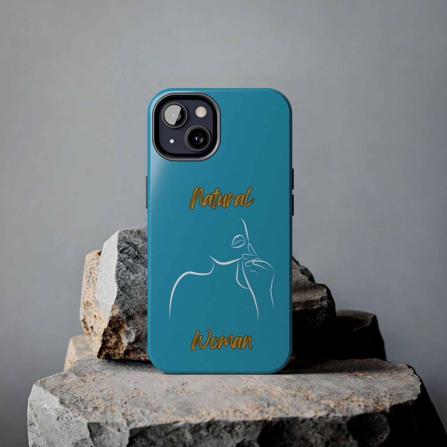Natural Woman Chin Up (WL)Tough Phone Cases TURQUOISE