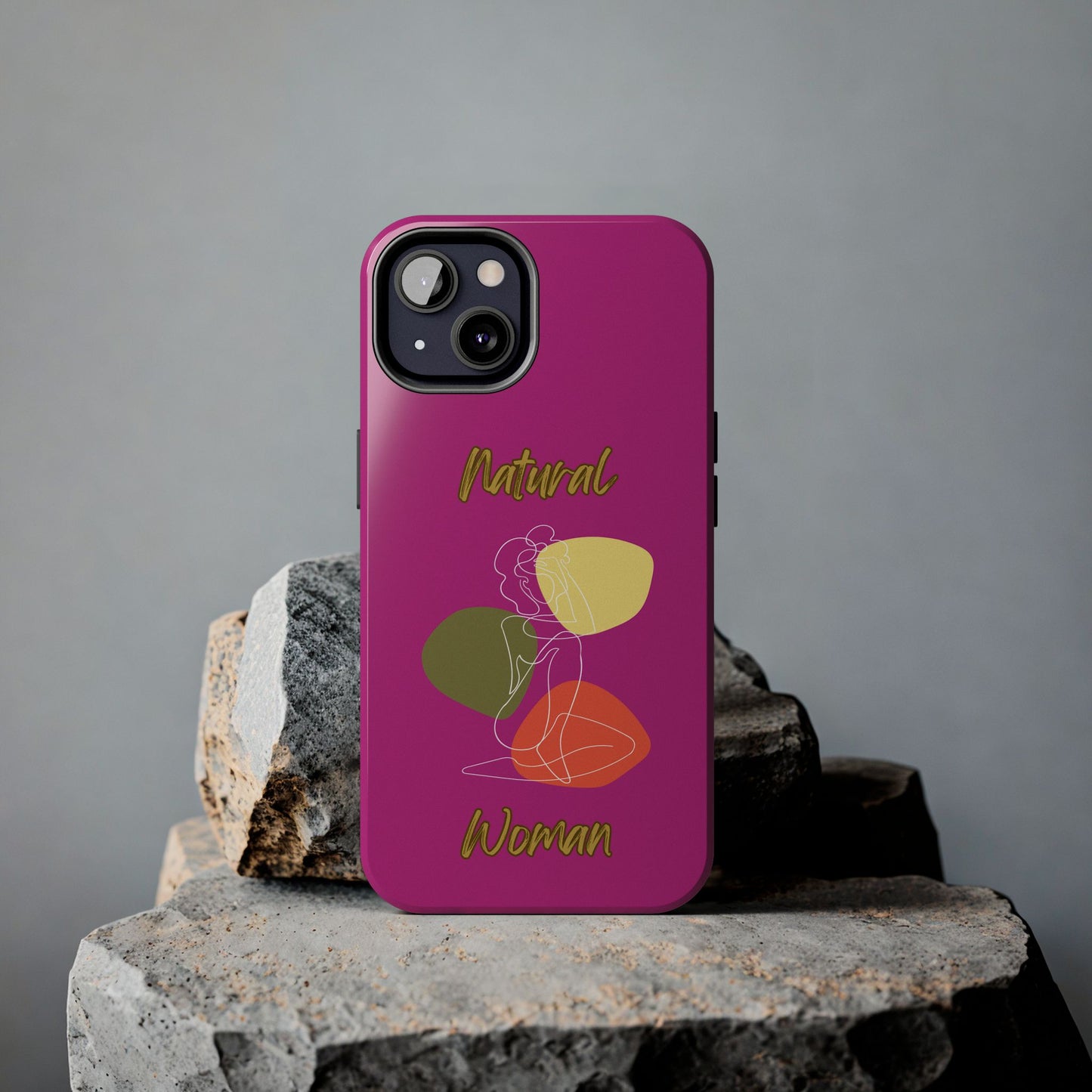 Natural Woman Colorful Pose (WL)Tough Phone Cases PINK