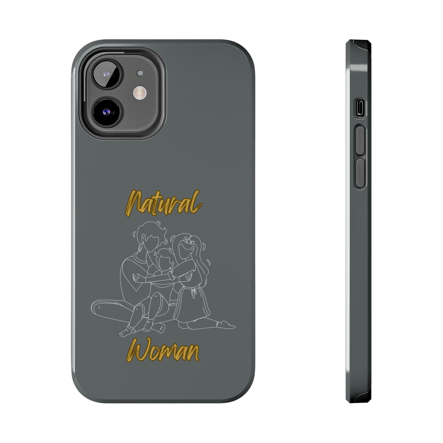 Natural Woman Bear Hugs (WL) Tough Phone Cases DARK GREY