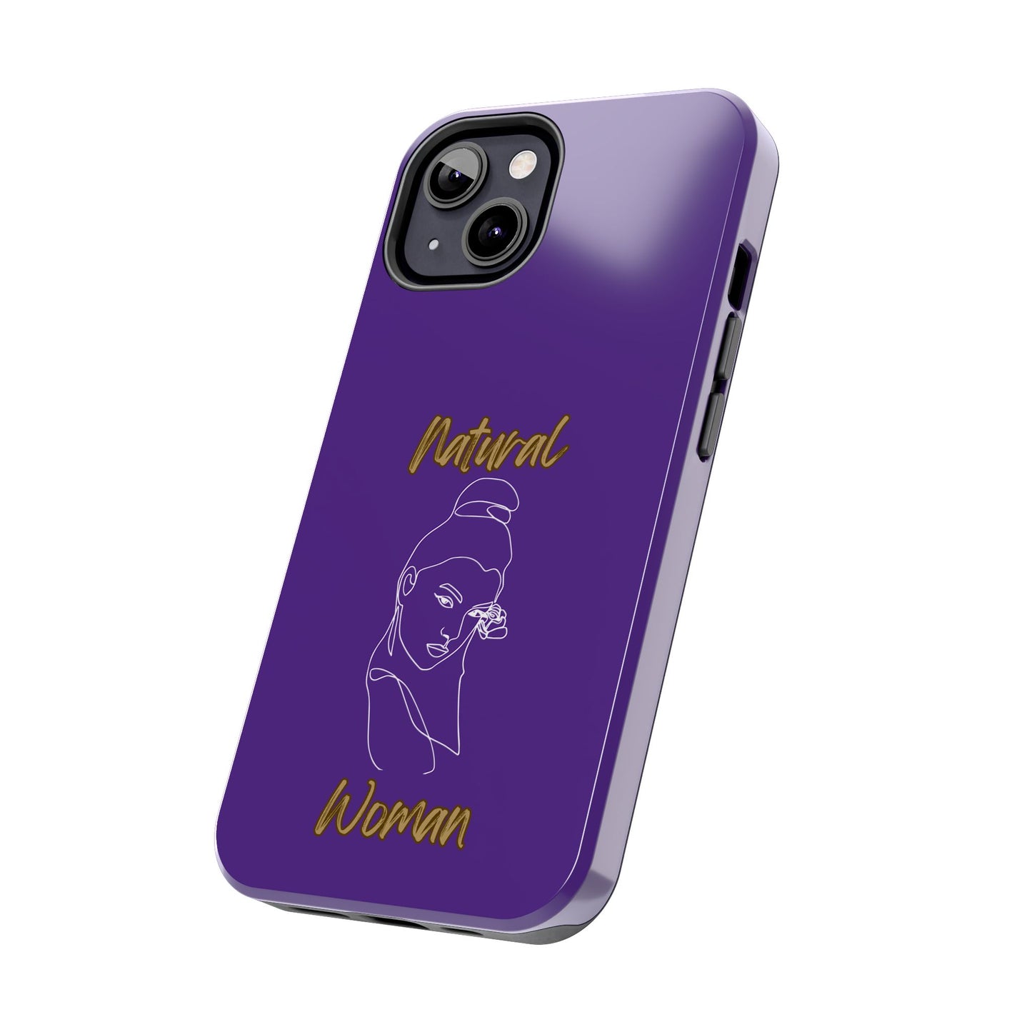 Natural Woman Sassy Bun (WL) Tough Phone Cases PURPLE
