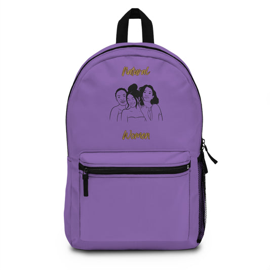Natural Women Laughing Friends (BL) Backpack LIGHT PURPLE