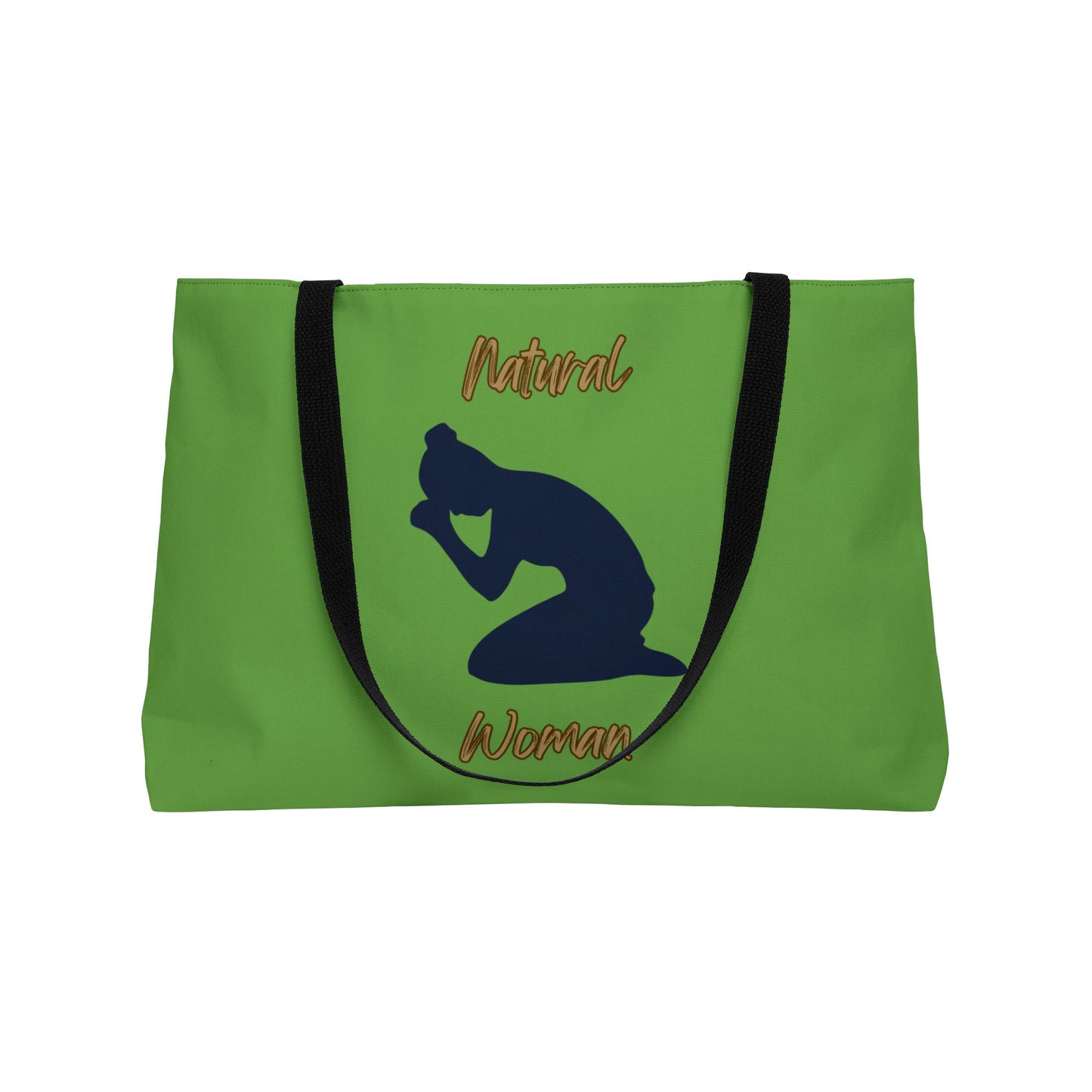 Natural Woman Pray (BL) Weekender Tote Bag GREEN
