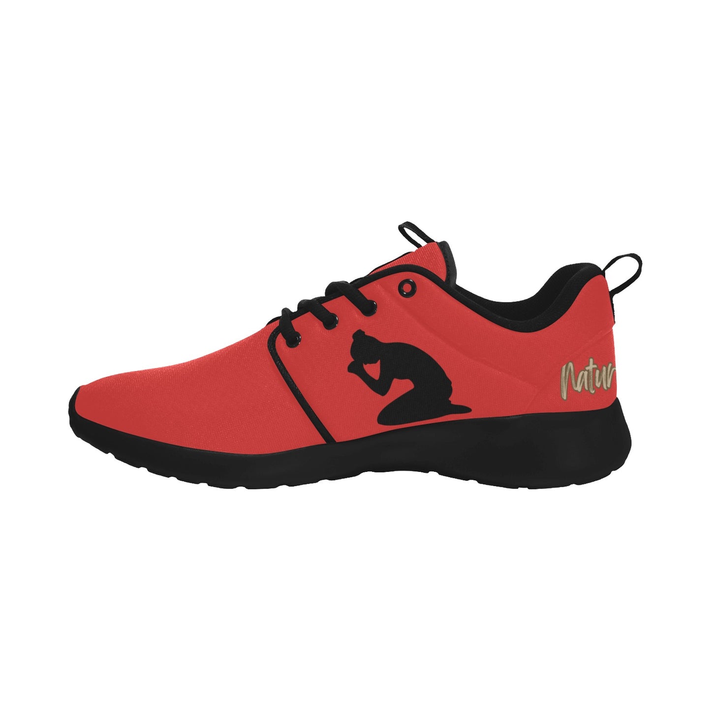 Natural Woman PRAY (BL) RED w/ Black Sole Sneakers