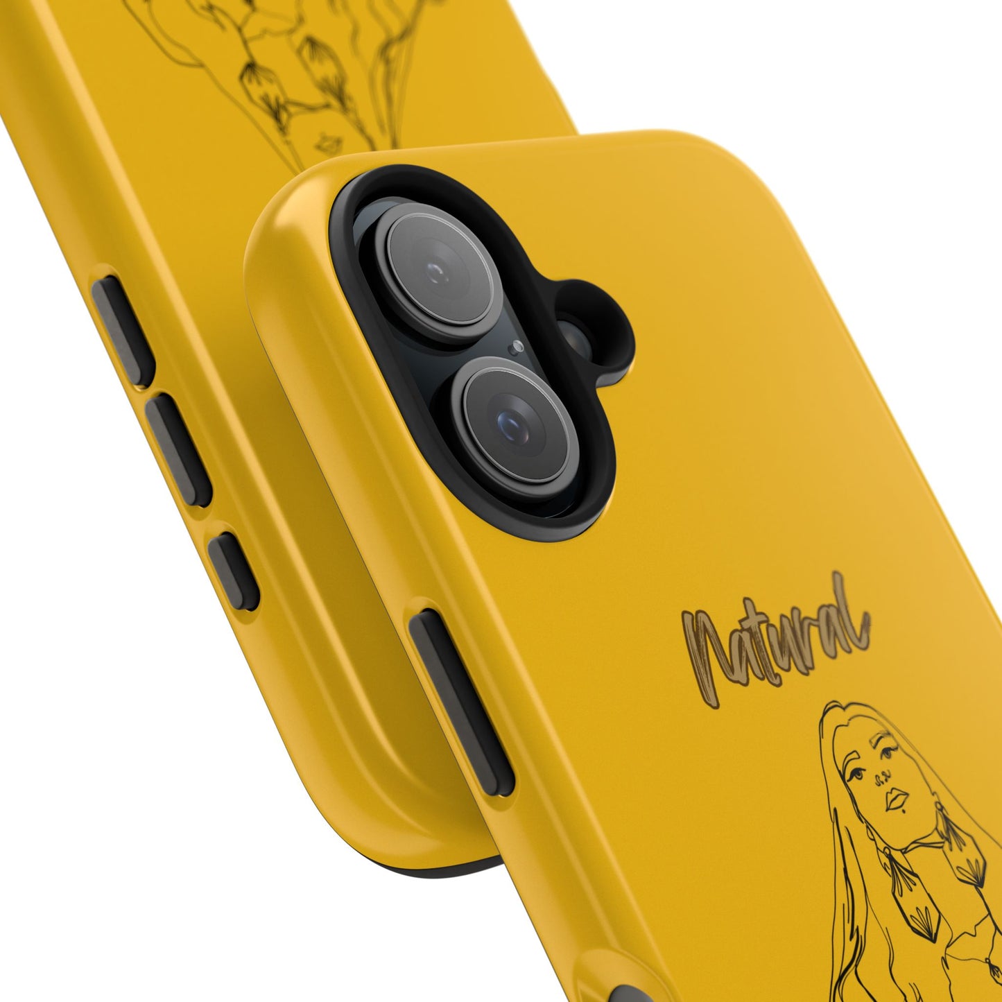 Natural Woman Thinking (BL)Tough Phone Cases YELLOW