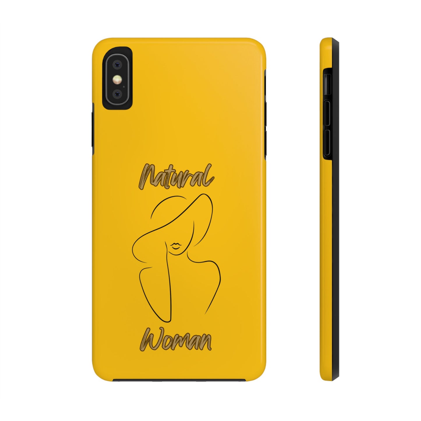 Natural Woman Sun Hat (BL) Tough Phone Cases YELLOW