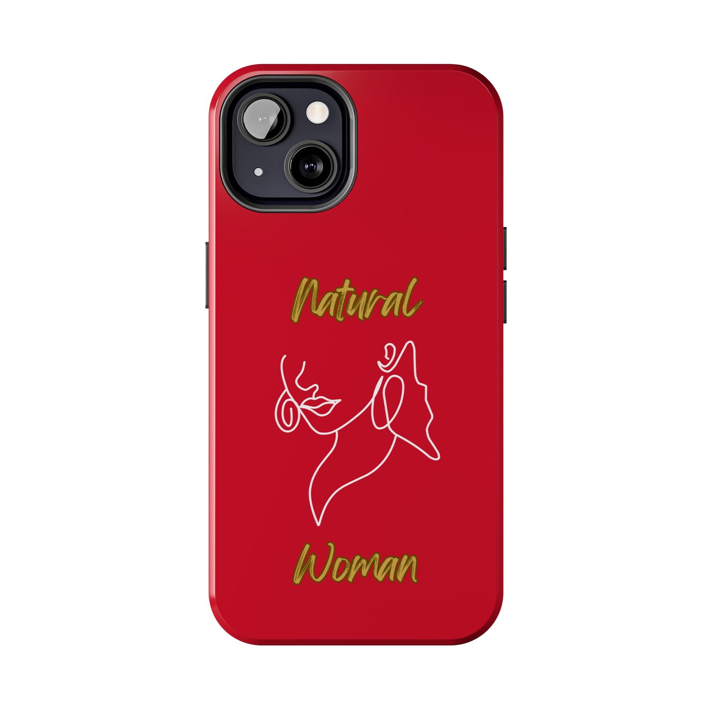Natural Woman Lips (WL)Tough Phone Cases DARK RED