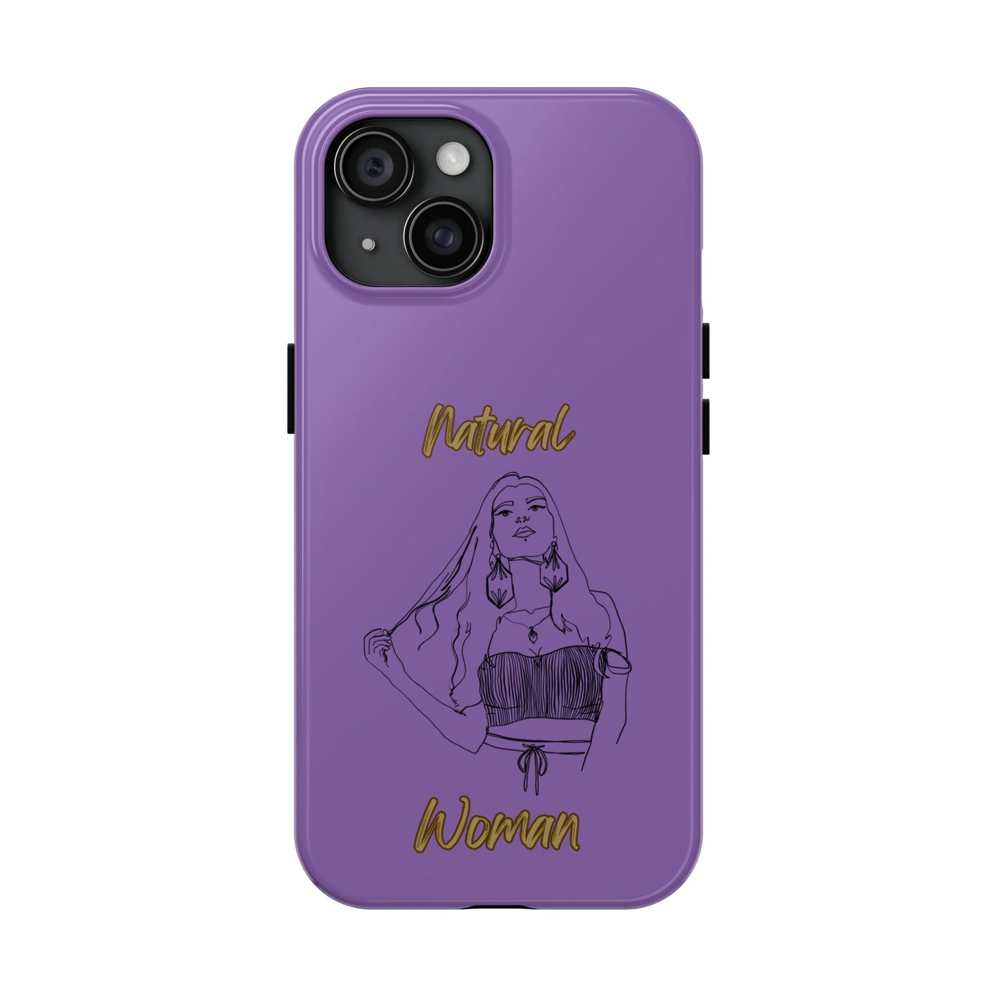Natural Woman Thinking (BL)Tough Phone Cases LIGHT PURPLE