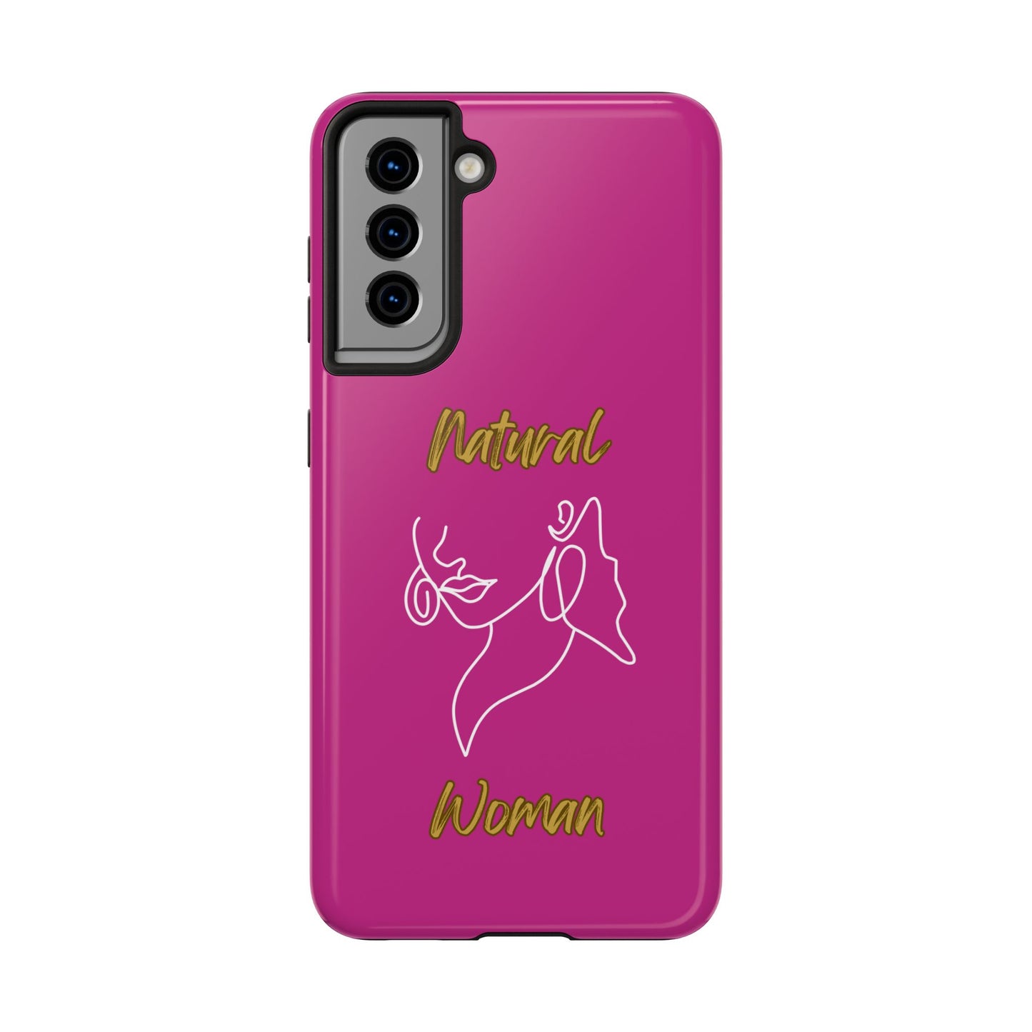 Natural Woman Lips (WL)Tough Phone Cases PINK