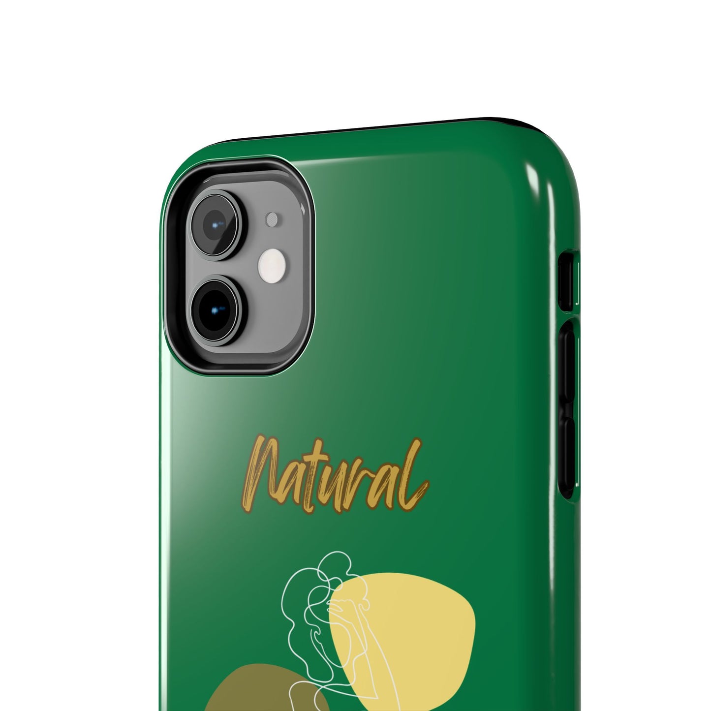 Natural Woman Colorful Pose (WL)Tough Phone Cases DARK GREEN