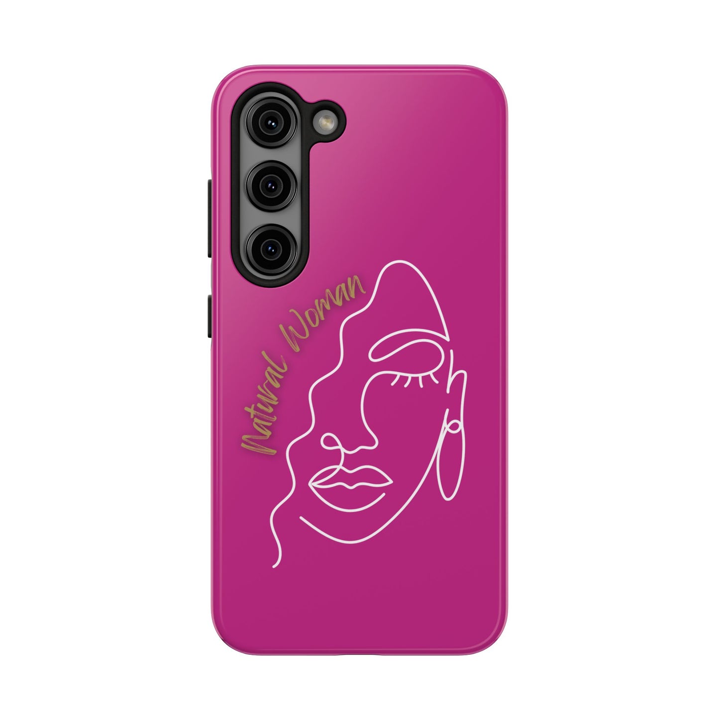 Natural Woman Half Face (WL)Tough Phone Case PINK