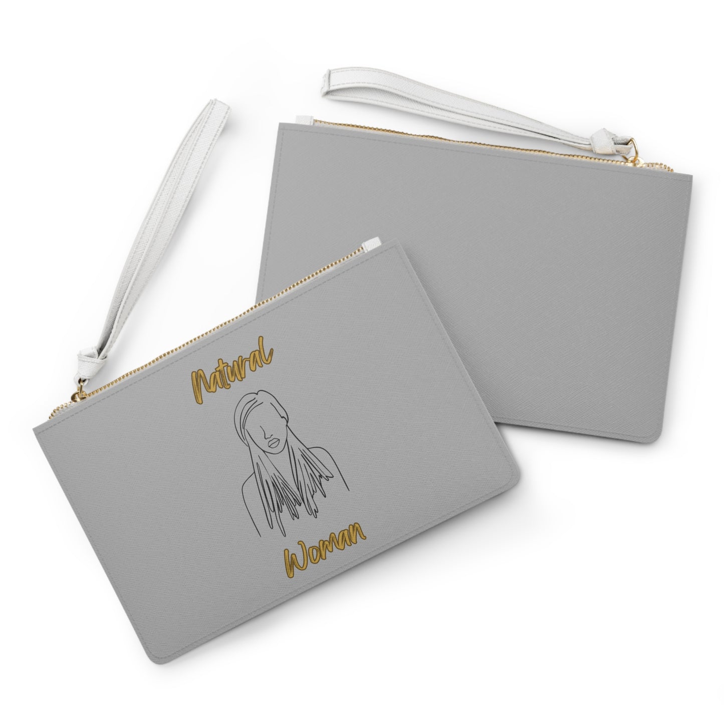 Natural Woman Content (BL) Clutch Bag LIGHT GREY