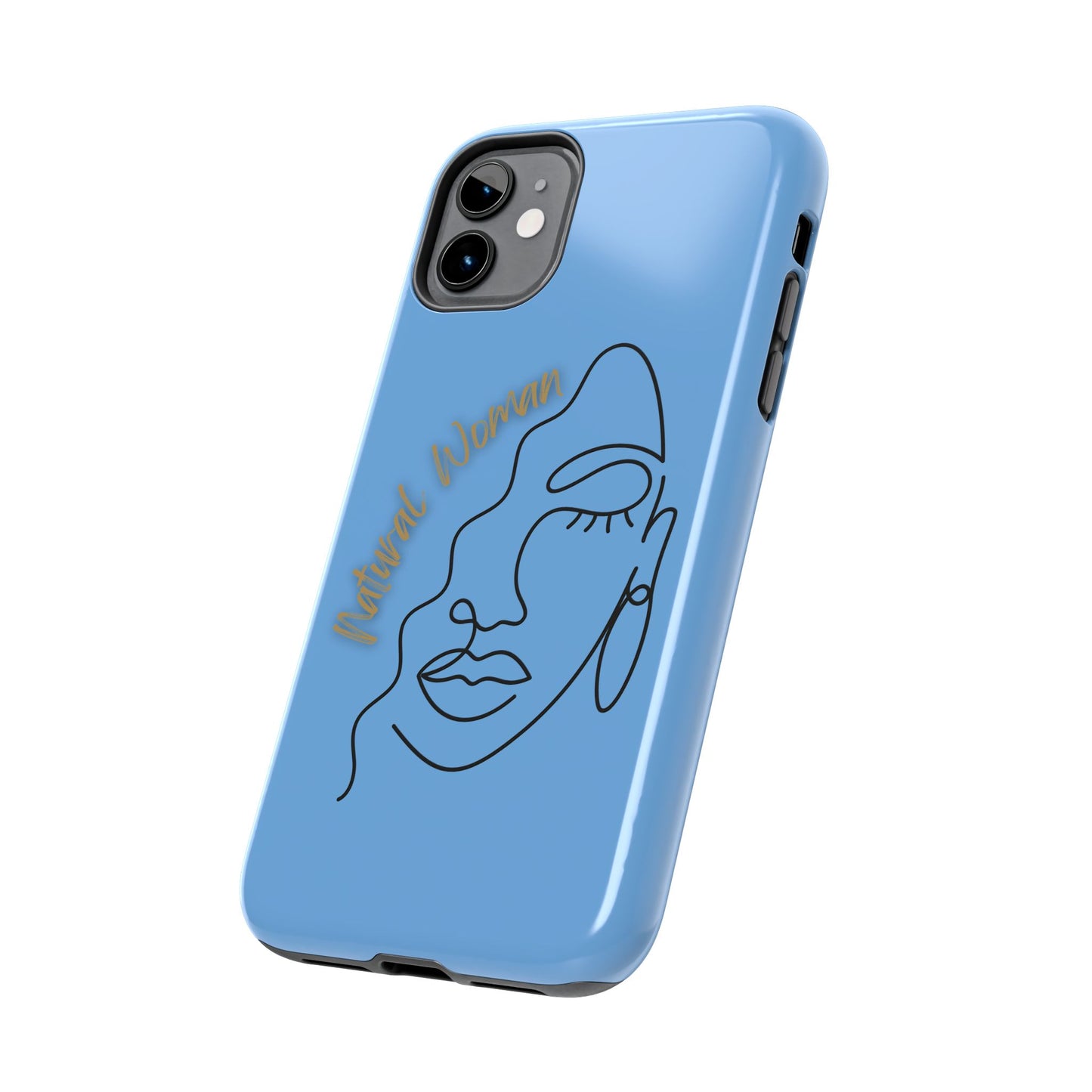 Natural Woman Half Face (BL)Tough Phone Case LIGHT BLUE