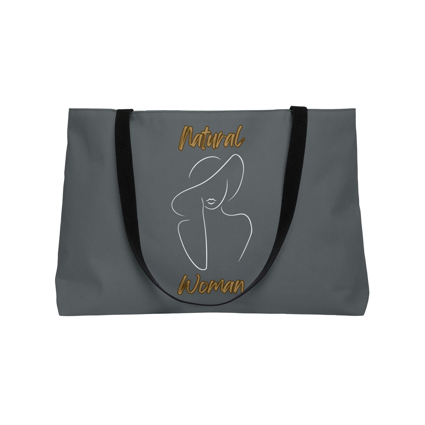 Natural Woman Sun Hat (WL) Weekender Tote Bag DARK GREY