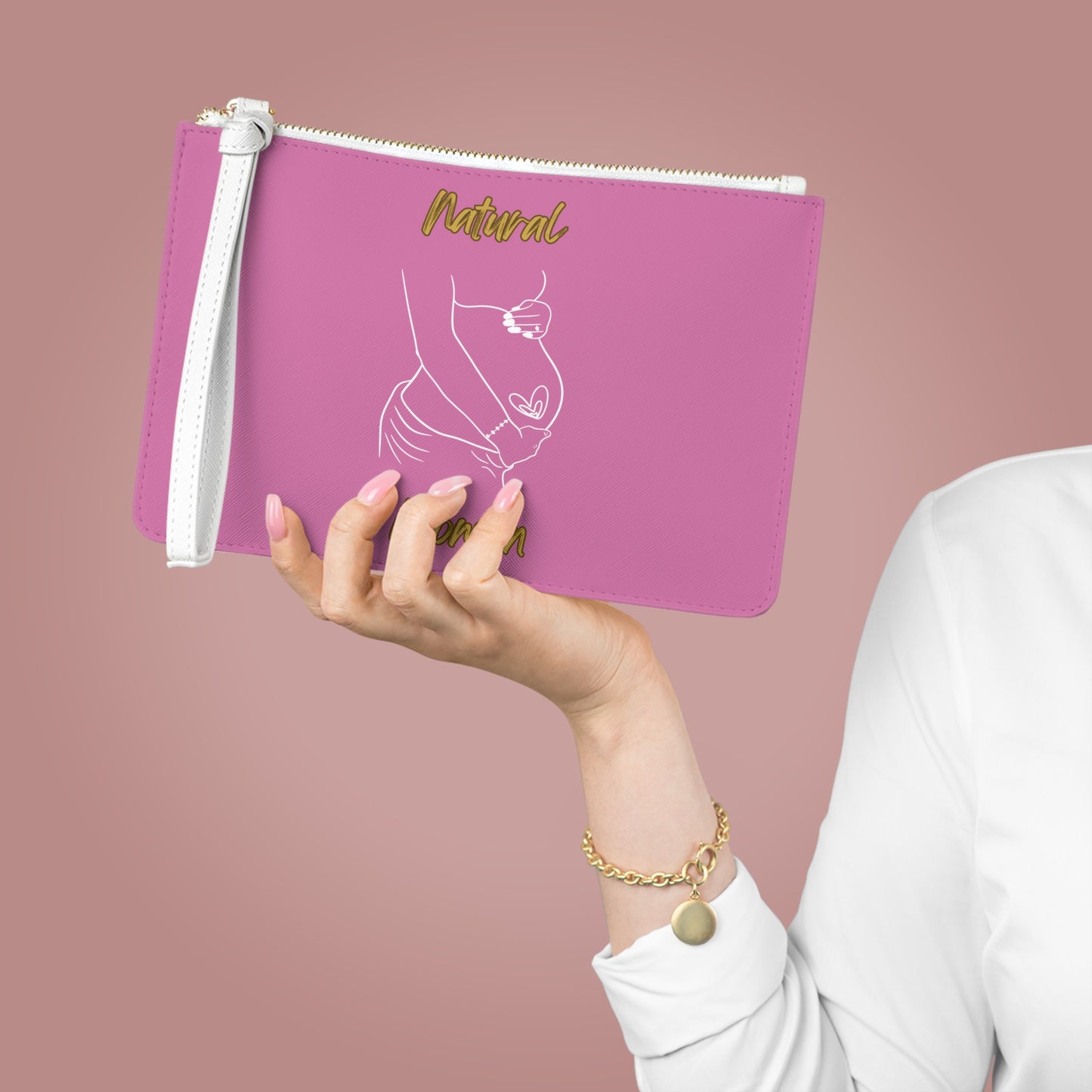 Natural Woman Loved In & Out (WL) Clutch Bag LIGHT PINK