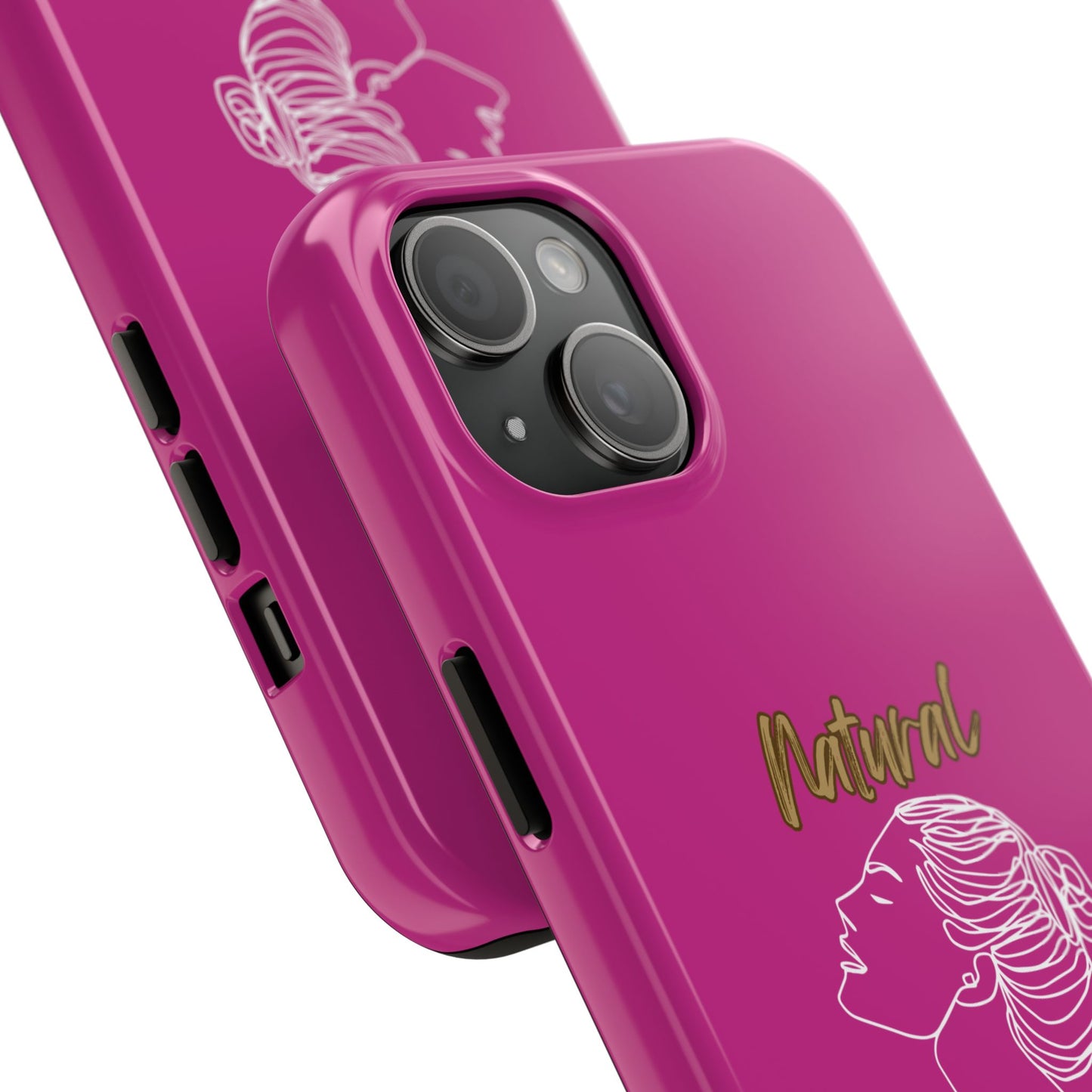 Natural Woman Wet Bun (WL) Tough Phone Cases PINK