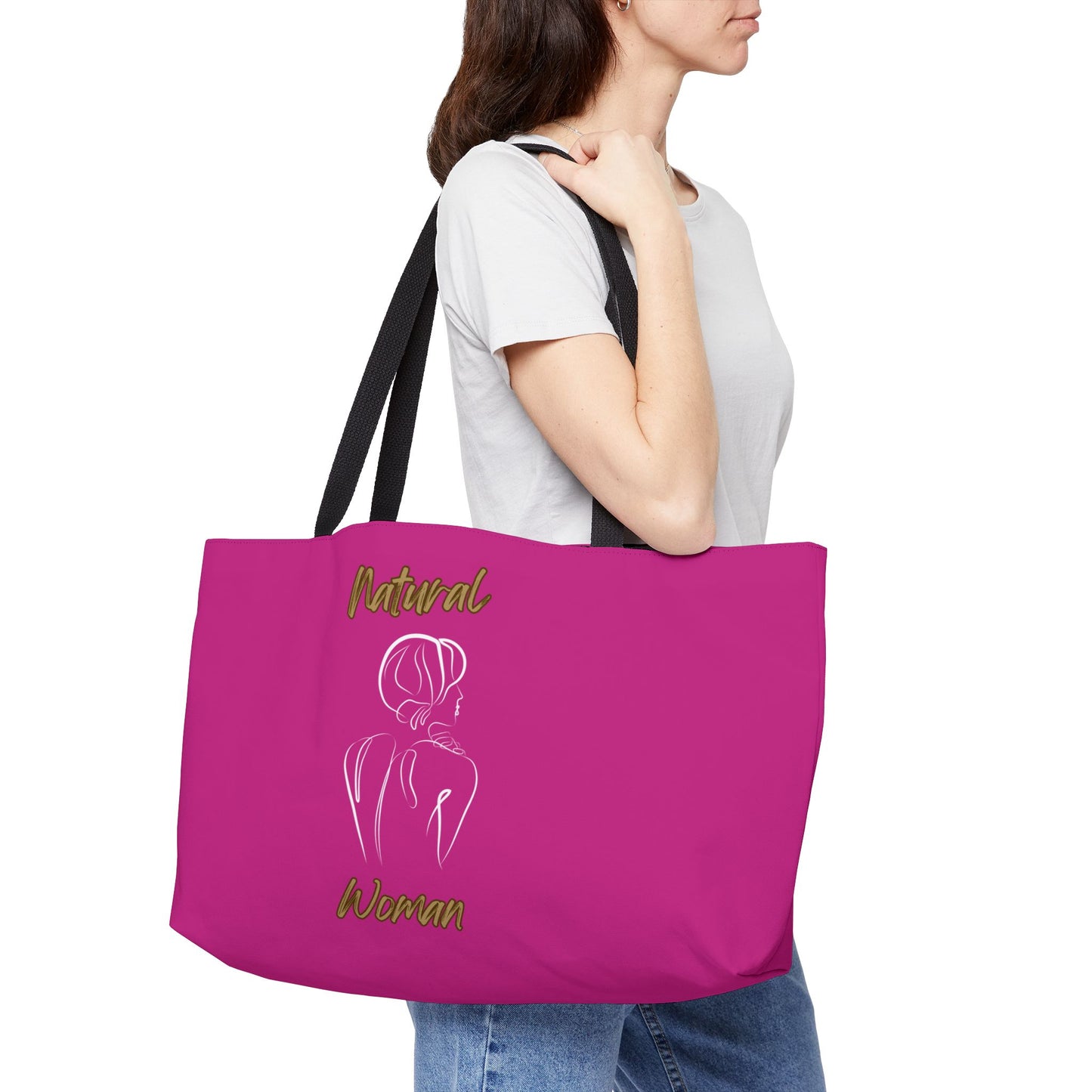Natural Woman Back (WL) Weekender Tote Bag PINK
