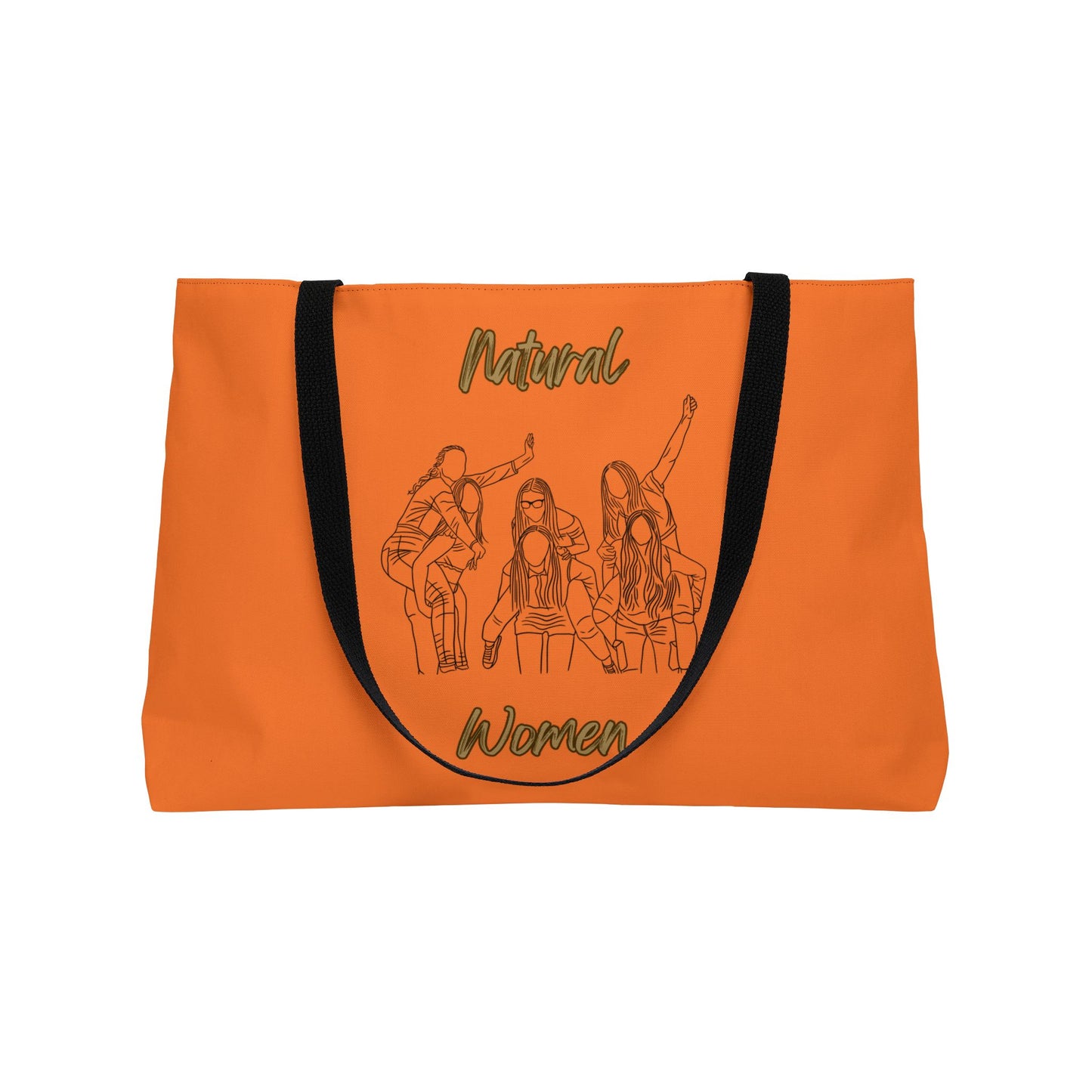 Natural Women Piggy Back (BL) Weekender Tote Bag CRUSTA