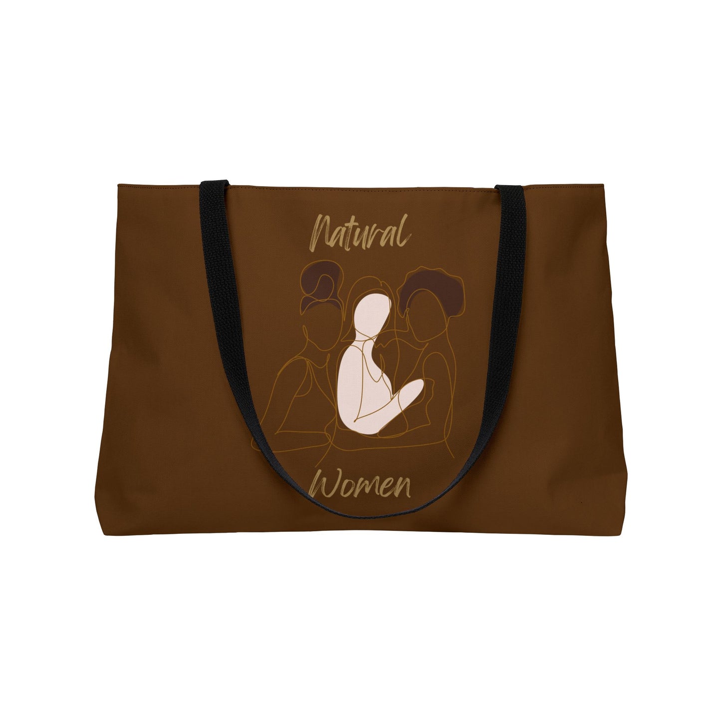 Natural Women Friends (BL) Weekender Tote Bag BROWN