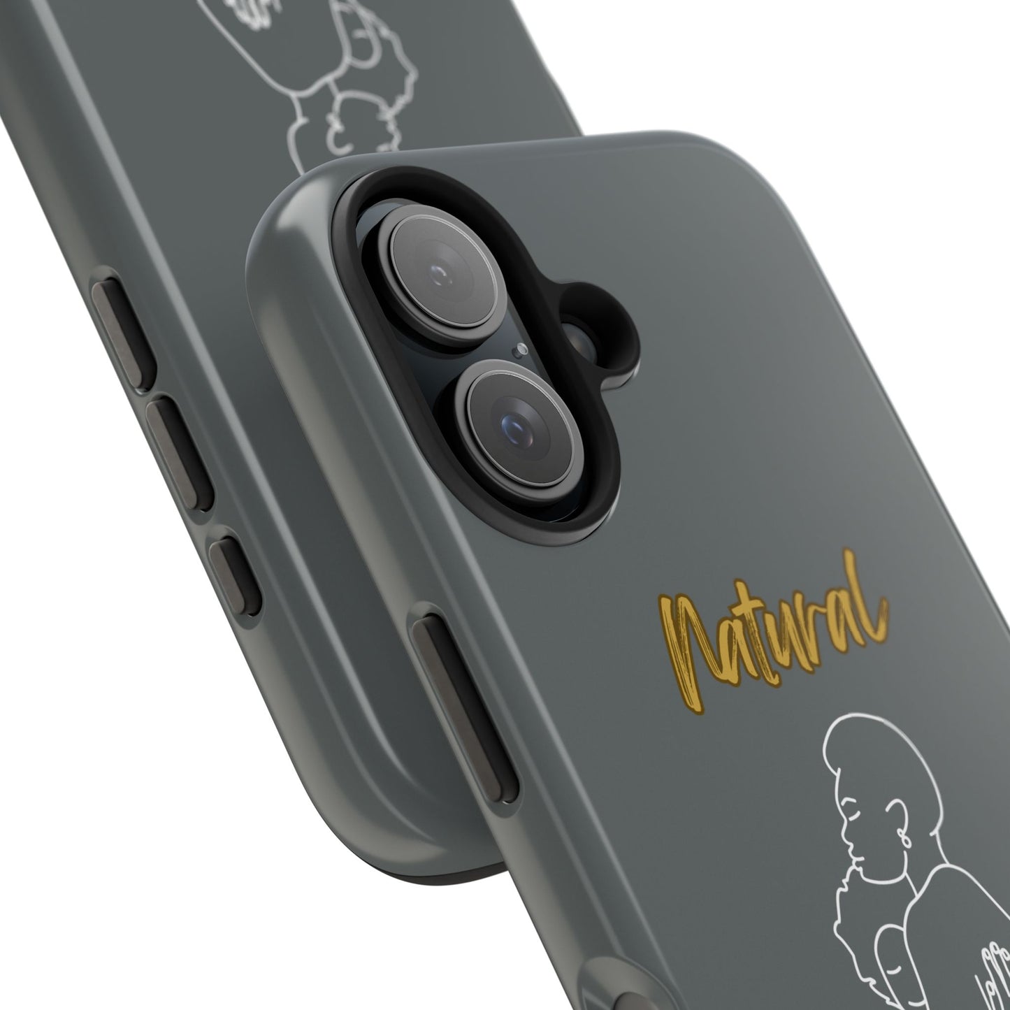Natural Woman Safe With Momma (WL) Tough Phone Cases DARK GREY