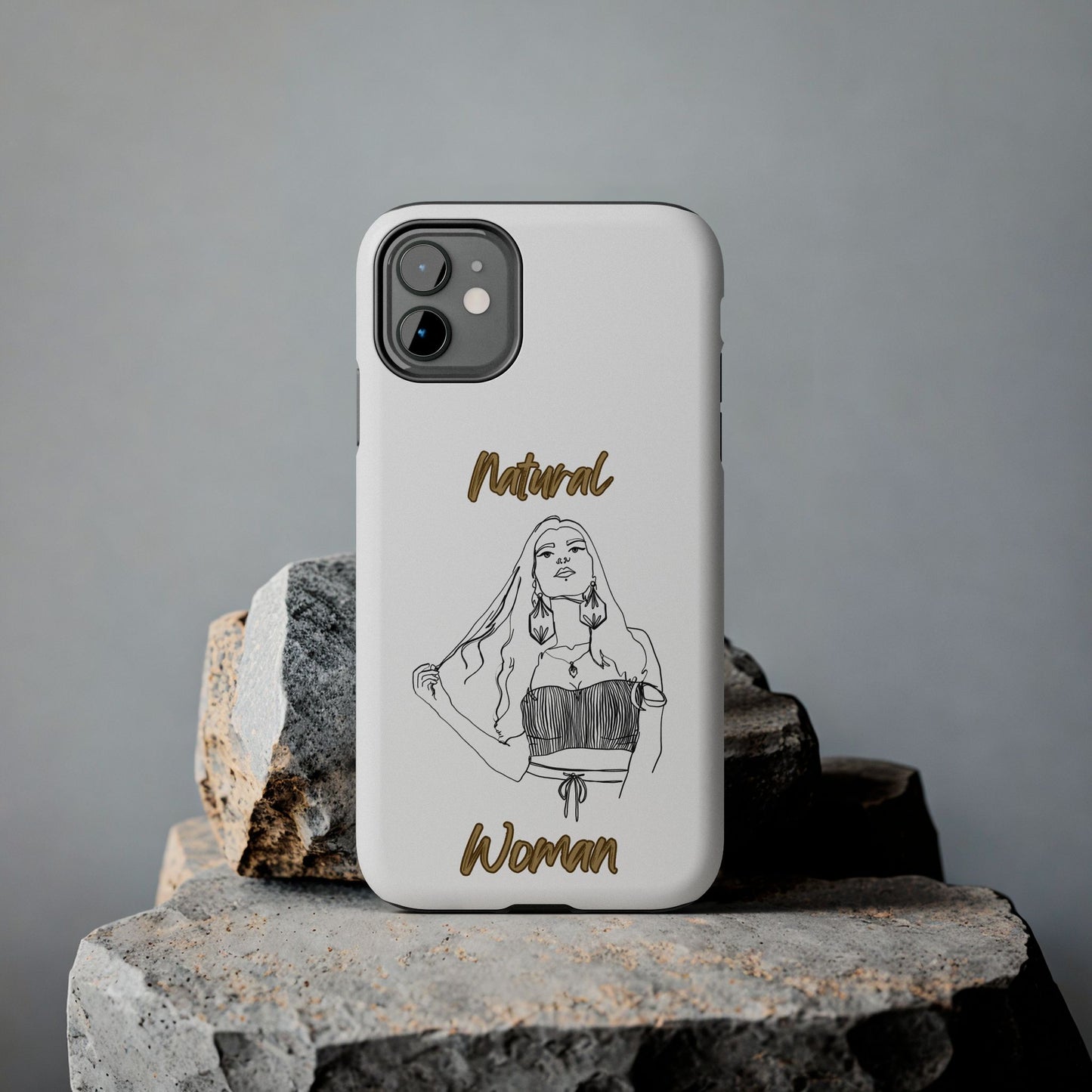Natural Woman Thinking (BL)Tough Phone Cases WHITE