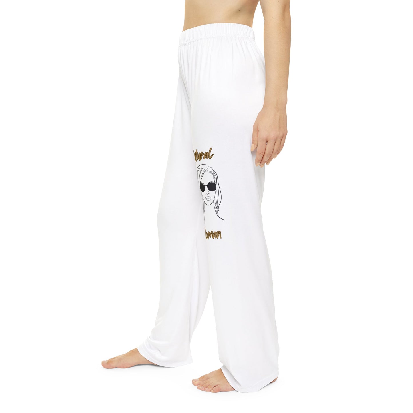 Natural Woman Shades (BL) Women's Pajama Pants WHITE