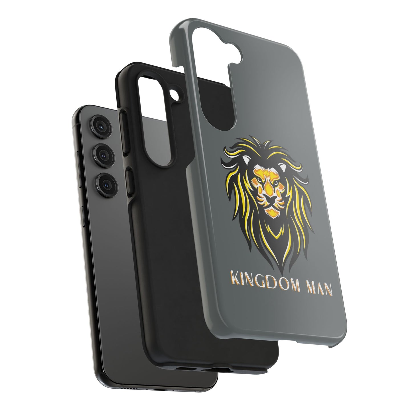 Kingdom Man (White-Gold Label) Tough Phone Case DARK GREY