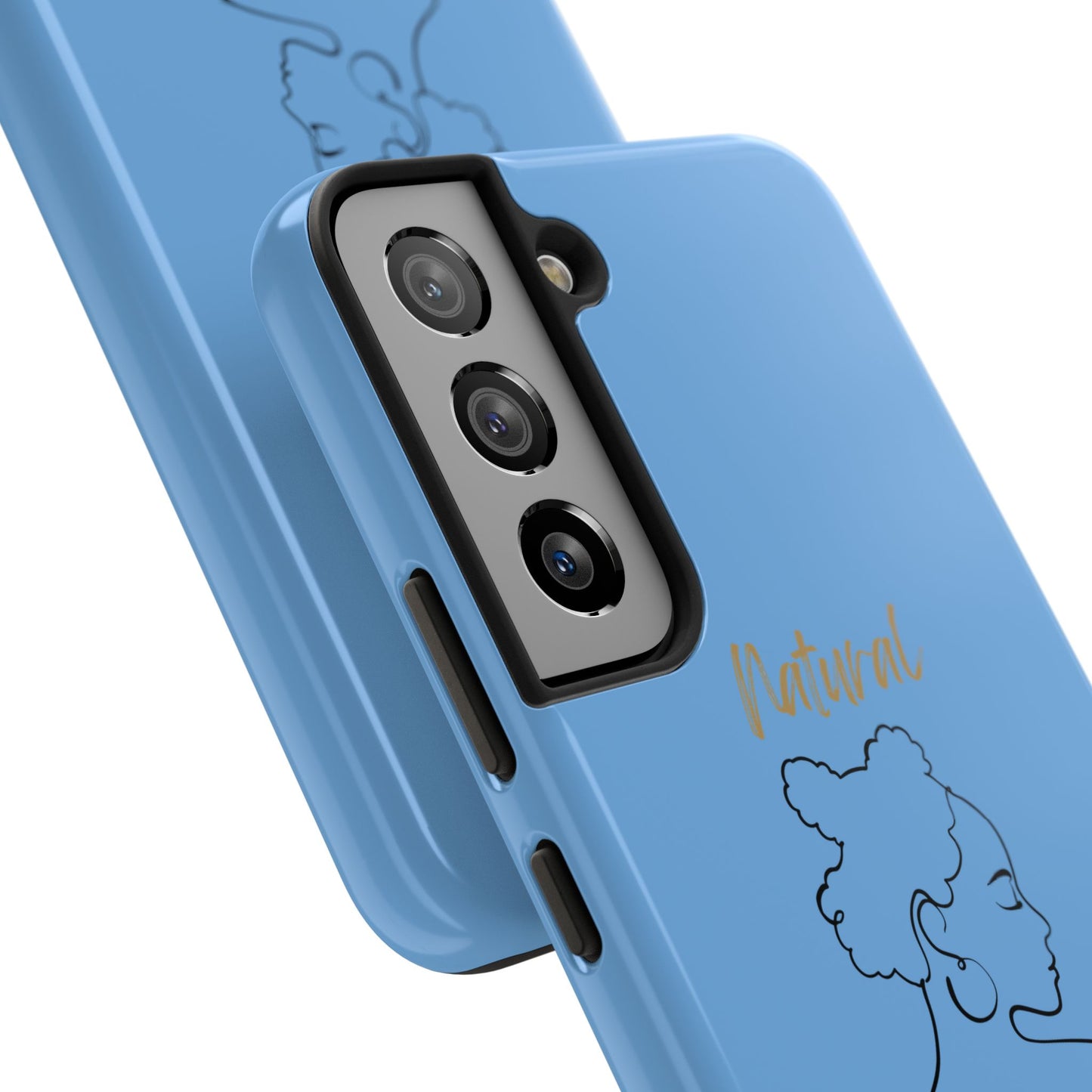 Natural Woman Twists (BL) Tough Phone Cases LIGHT BLUE