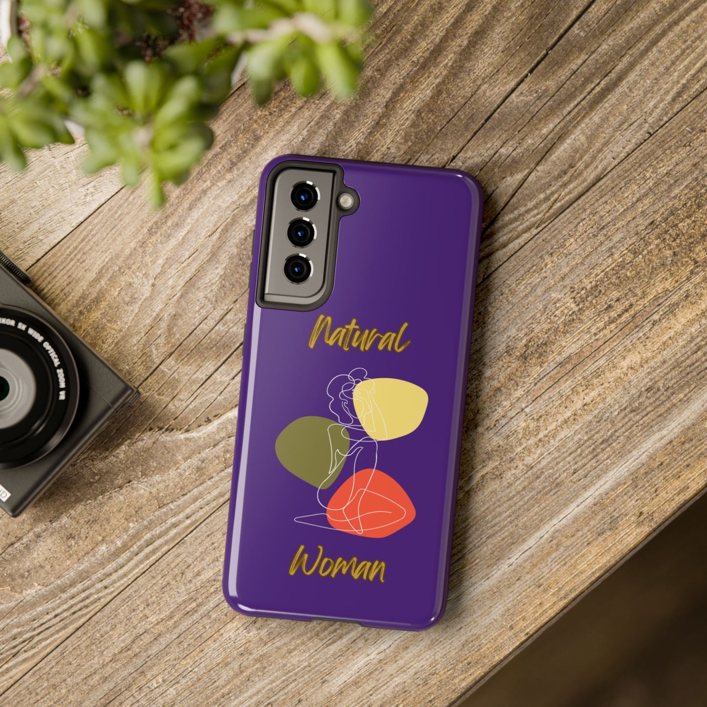 Natural Woman Colorful Pose (WL)Tough Phone Cases PURPLE