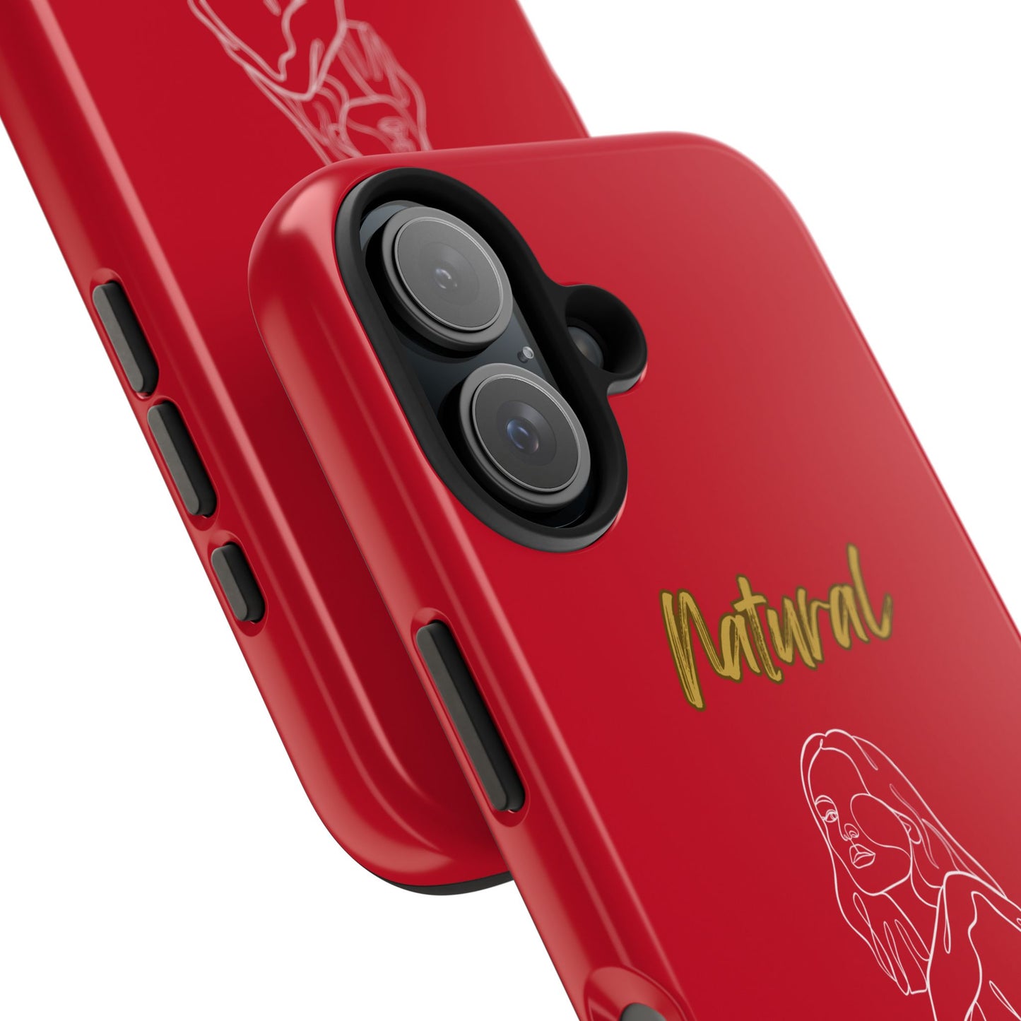Natural Woman Care Free (WL)Tough Phone Cases DARK RED