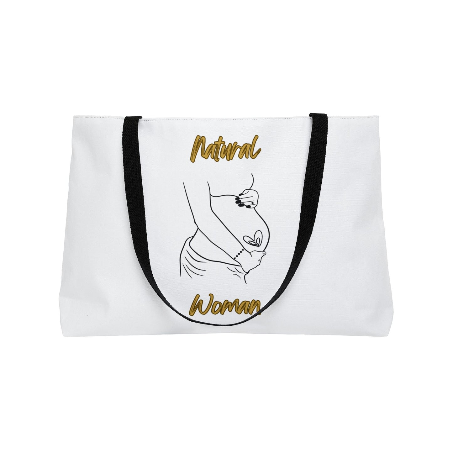 Natural Woman Loved In & Out (BL) Weekender Tote Bag WHITE
