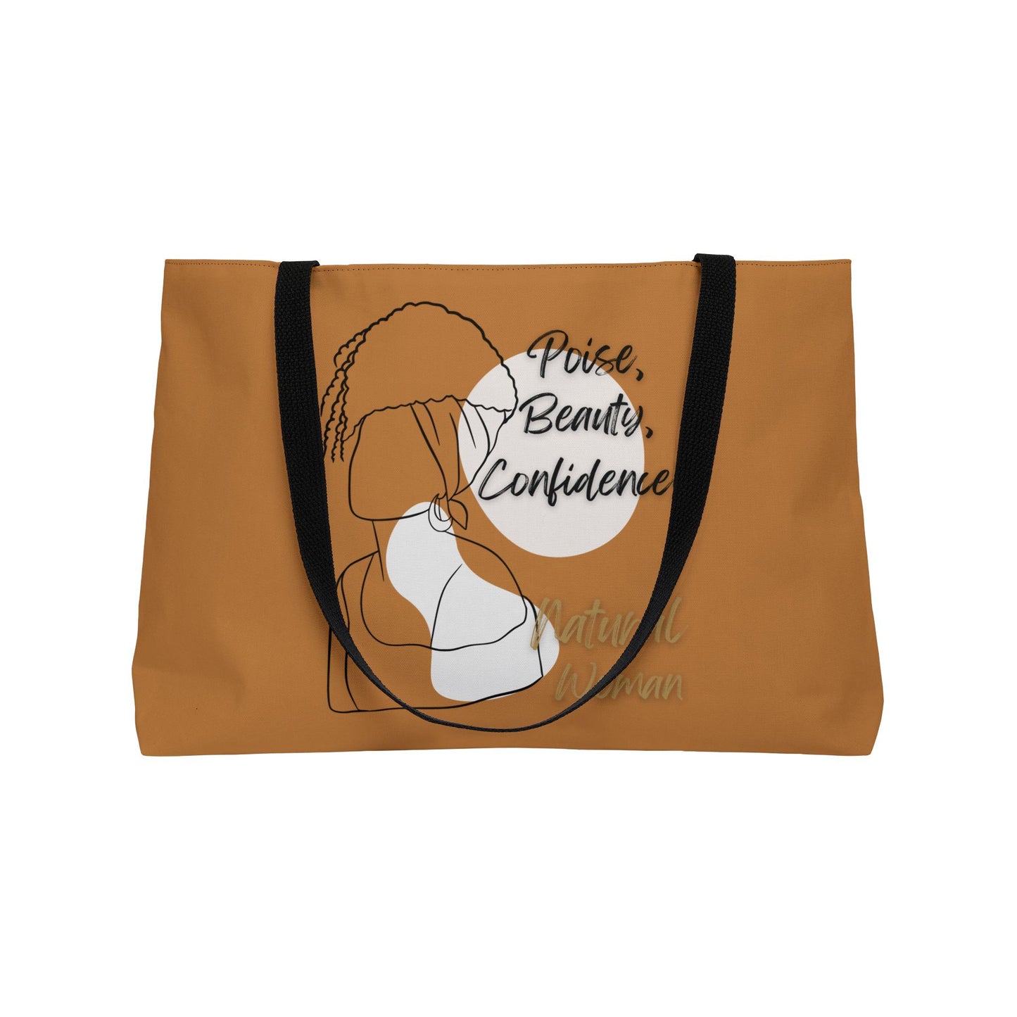 Natural Woman Puff (BL) Weekender Tote Bag LIGHT BROWN