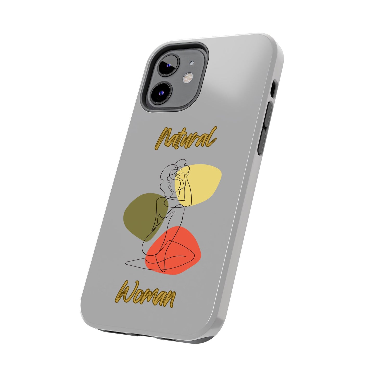 Natural Woman Colorful Pose (BL)Tough Phone Cases LIGHT GREY