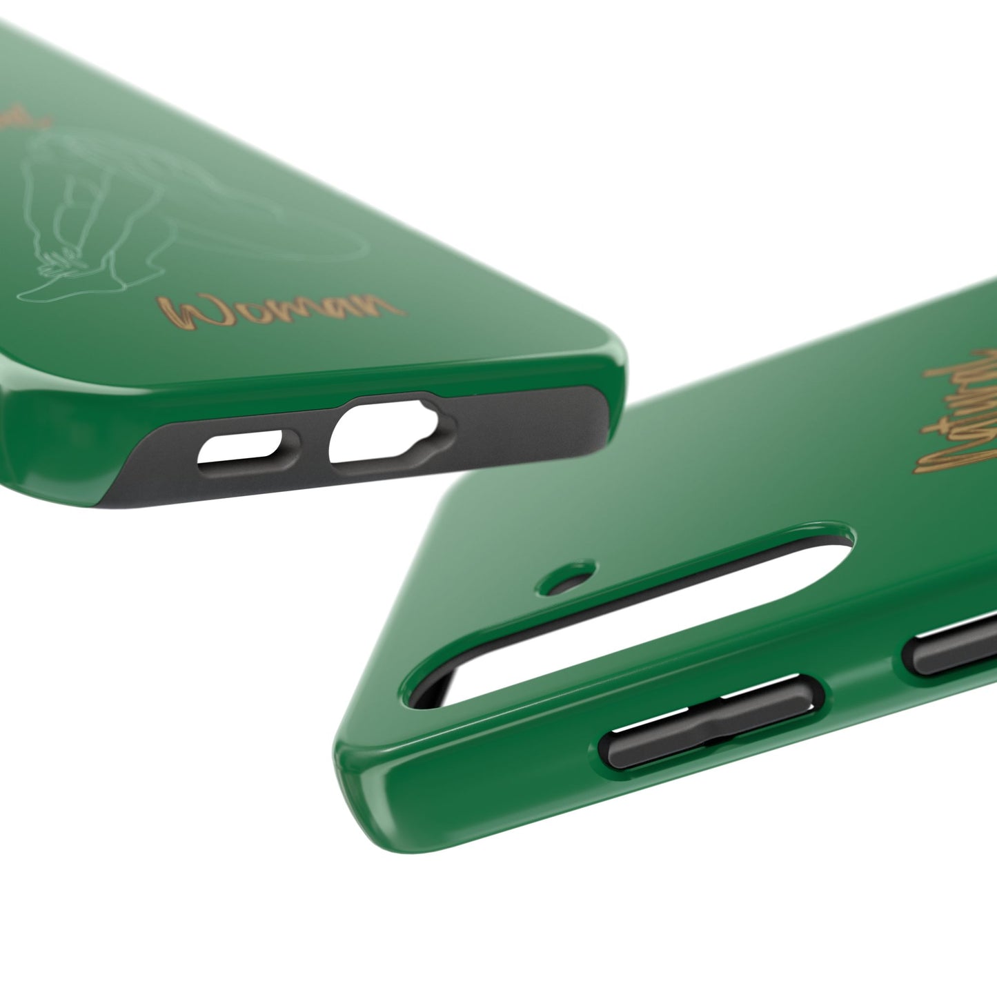 Natural Woman Beauty (WL) Tough Phone Cases DARK GREEN