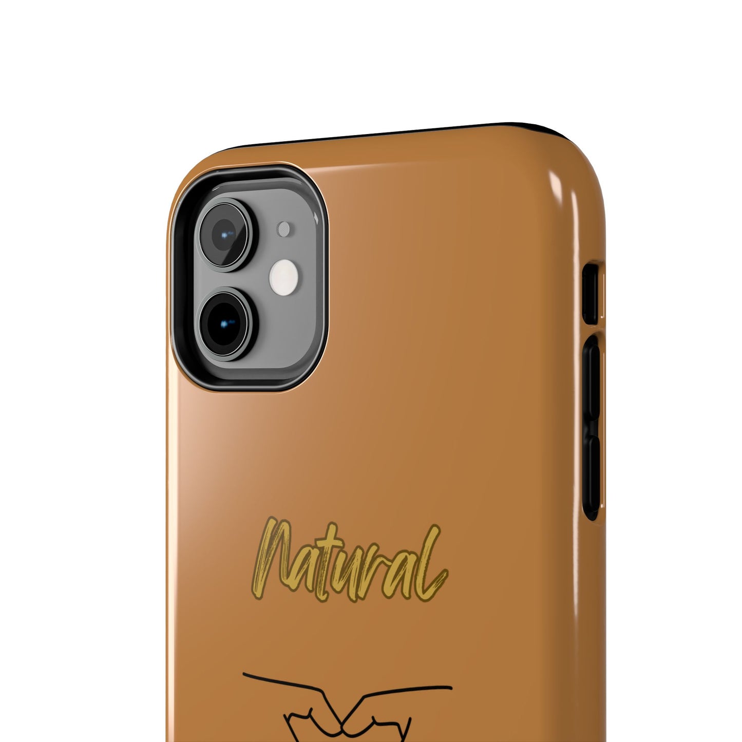 Natural Woman I Love You (BL)Tough Phone Cases LIGHT BROWN