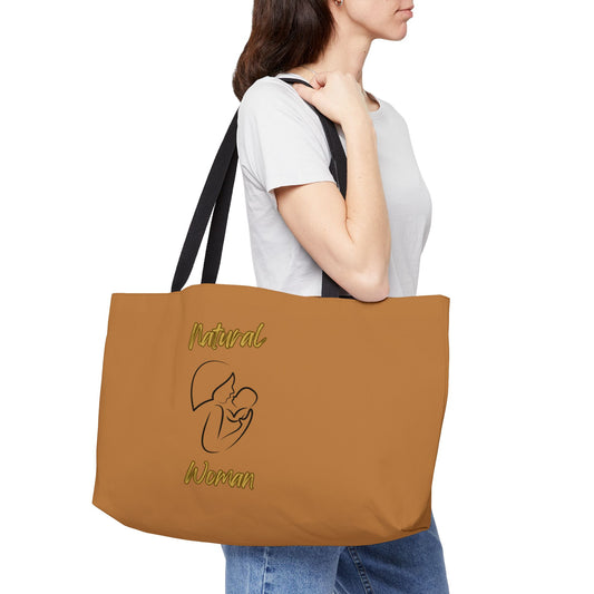 Natural Woman Long Awaited (BL) Weekender Tote Bag LIGHT BROWN