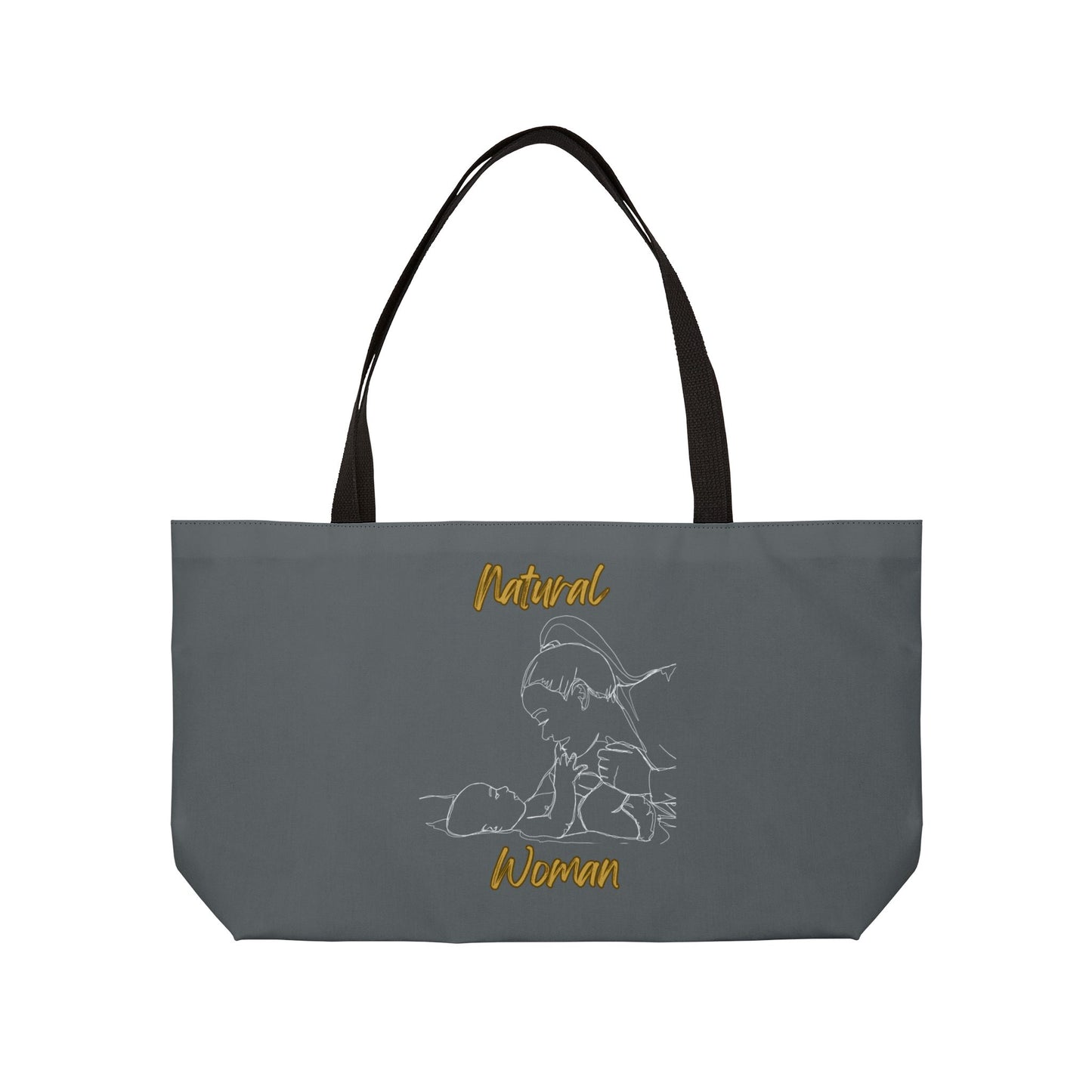 Natural Woman New Life (WL) Weekender Tote Bag DARK GREY