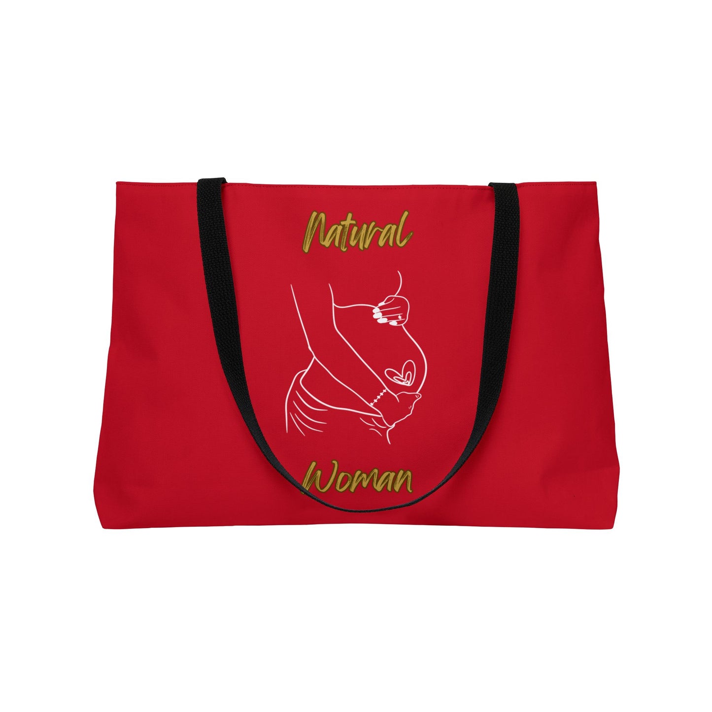 Natural Woman Loved In & Out (WL) Weekender Tote Bag DARK RED