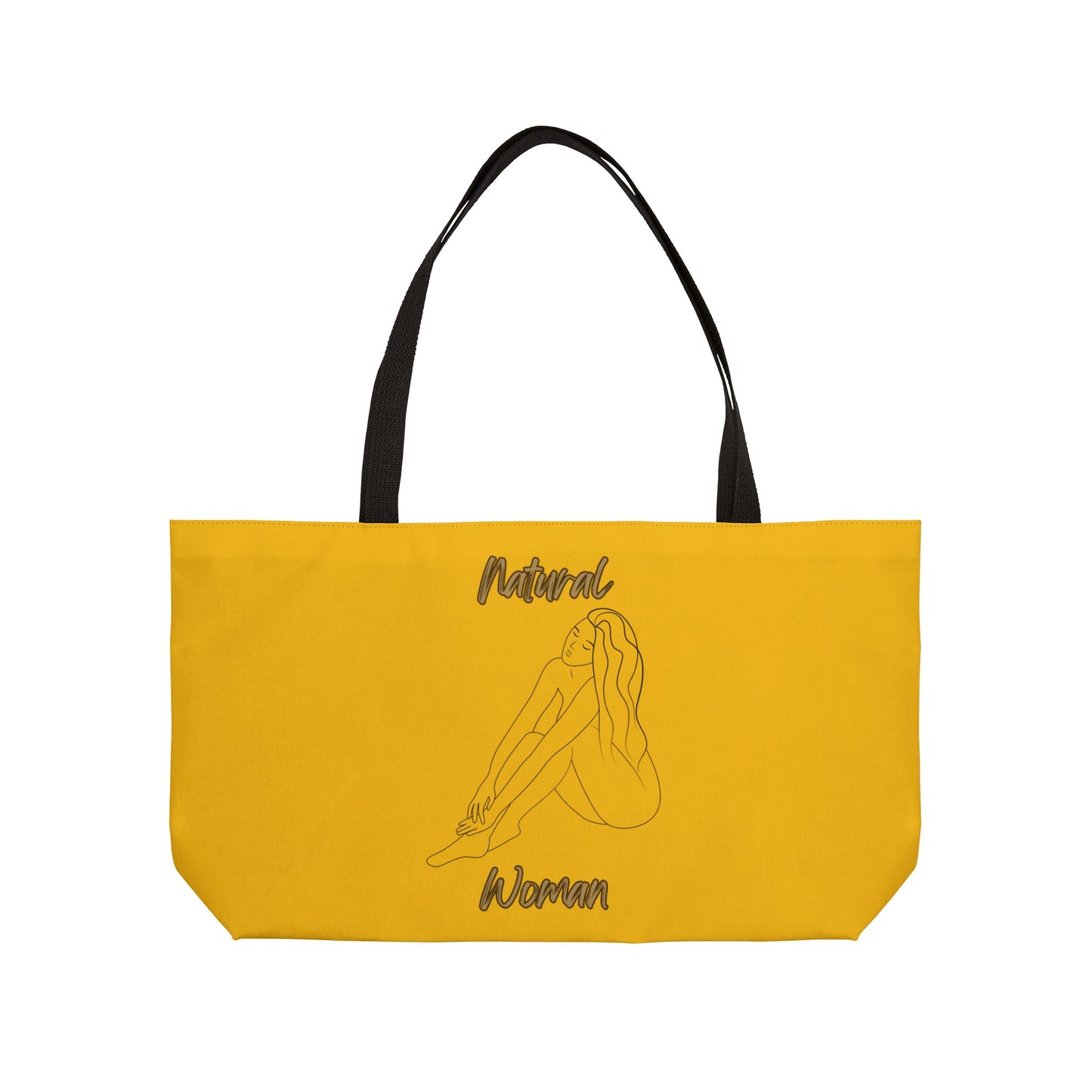 Natural Woman Beauty (BL) Weekender Tote Bag YELLOW