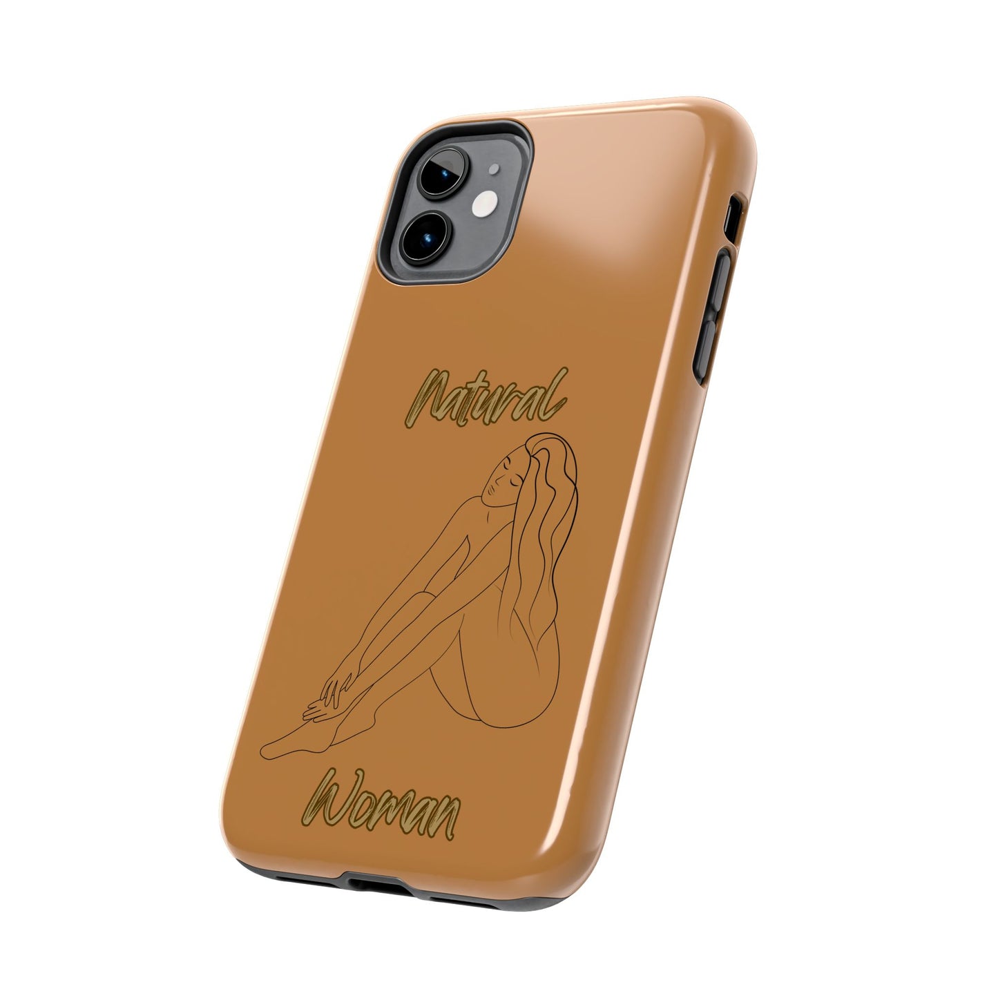 Natural Woman Beauty (BL) Tough Phone Cases LIGHT BROWN