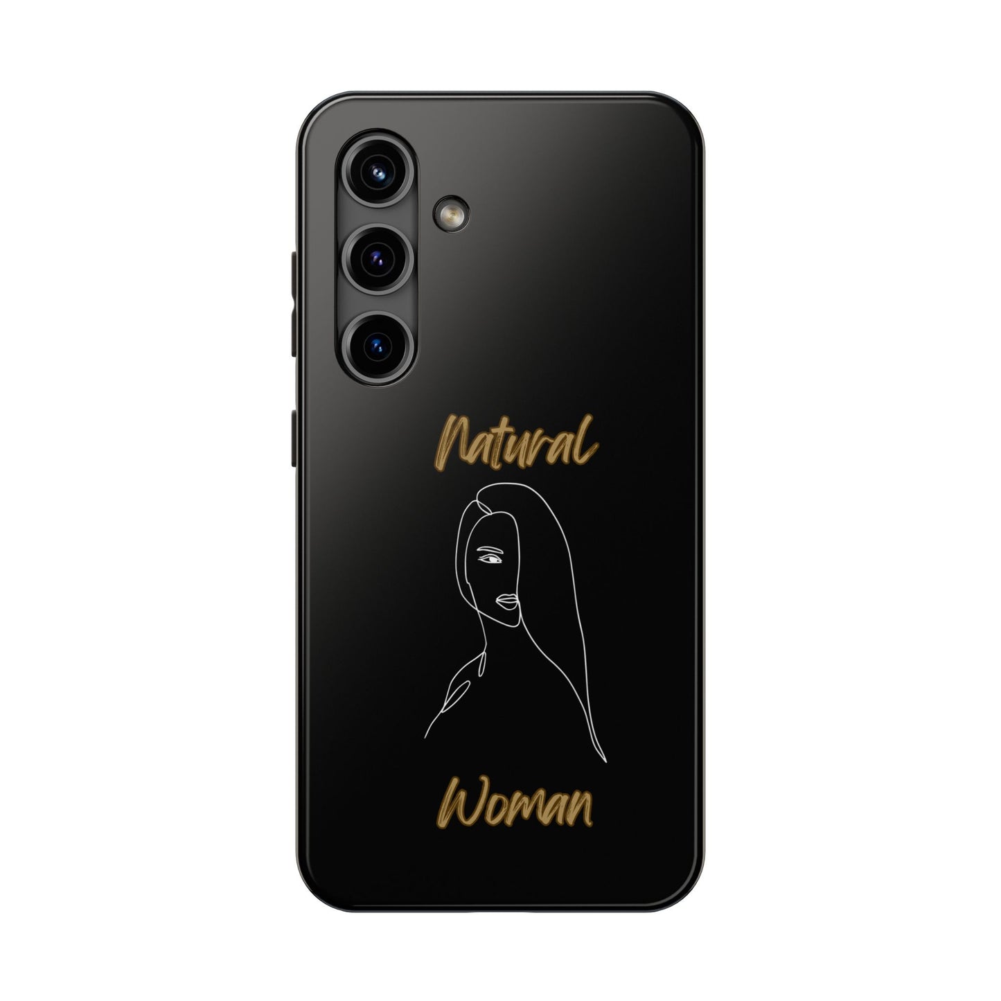 Natural Woman Covered Eye (WL)Tough Phone Cases BLACK